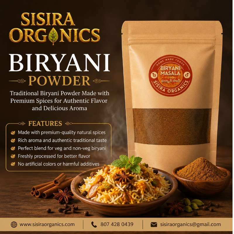 Traditional Biryani Powder Made with Premium Spices for Authentic Flavor and Delicious Aroma