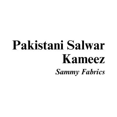 Pakistani Salwar Kameez
